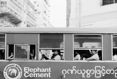 Local bus in Yangon