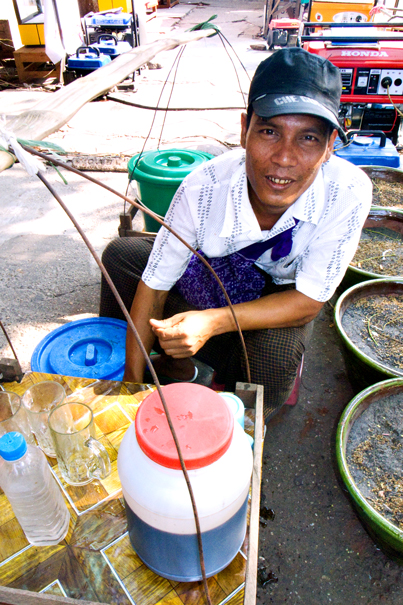 Hawker Selling Cold Drinks (Myanmar)
