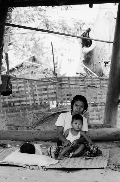 Mother And Her Son Under The Floor (Myanmar)