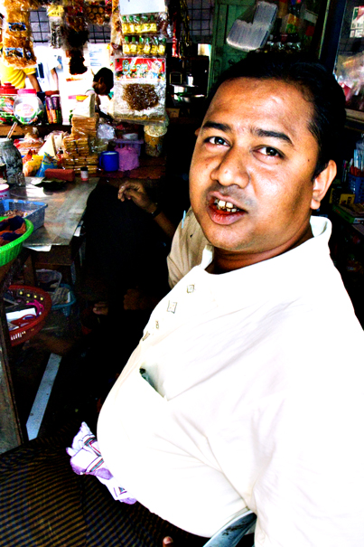 Man In A Kiosk (Myanmar)