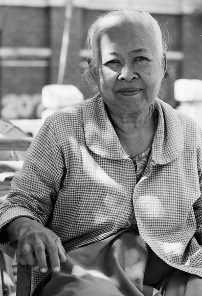 Older woman relaxing