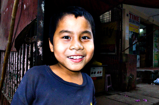 Smiling Boy In A Cafe (Myanmar)