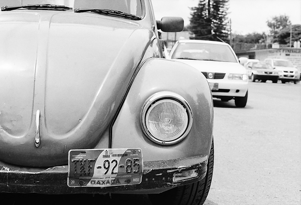 Beetle Parked By The Roadside (Mexico)