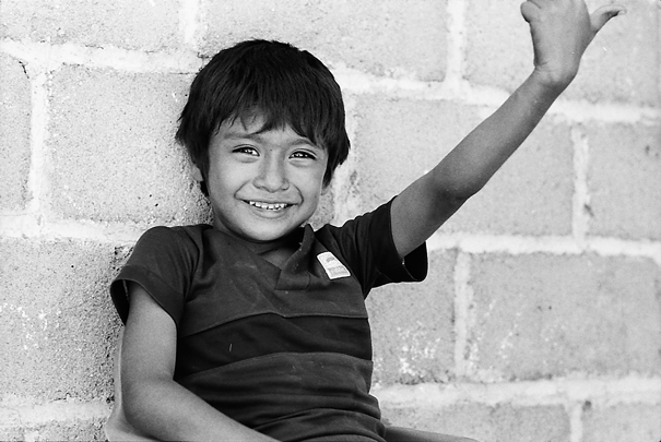 Boy Smiled And Raised His Arm (Mexico)