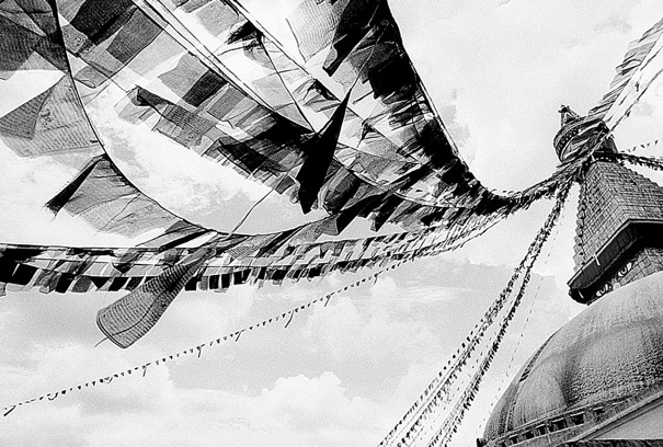 Tarchog Fluttering In The Wind (Nepal)