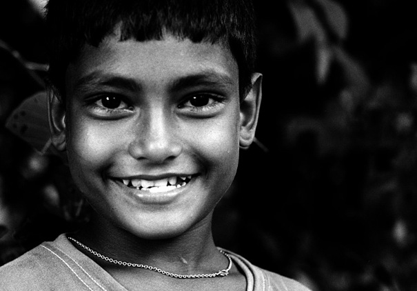 Winsome smile