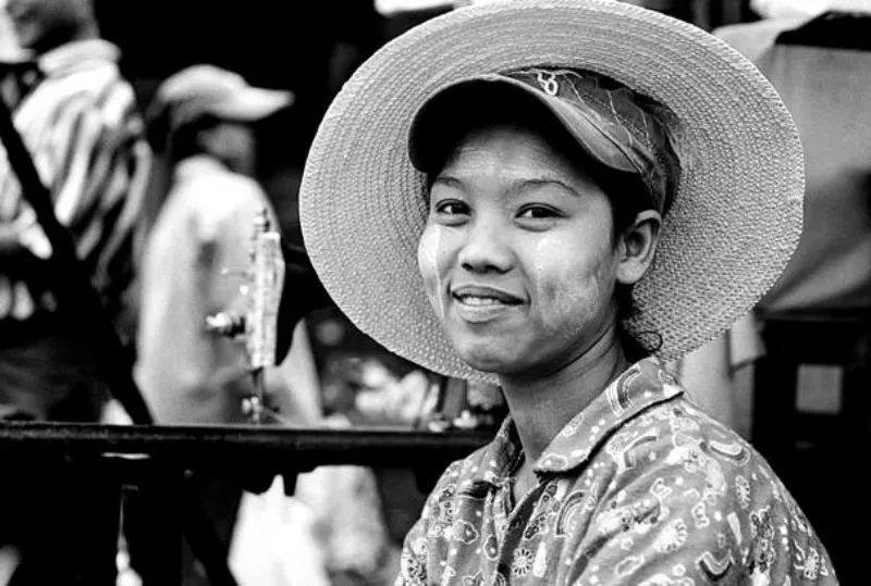 Woman wearing cap and hat