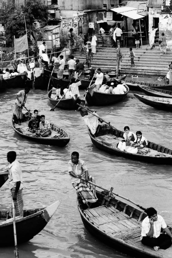 Rowboats in Sadarghat