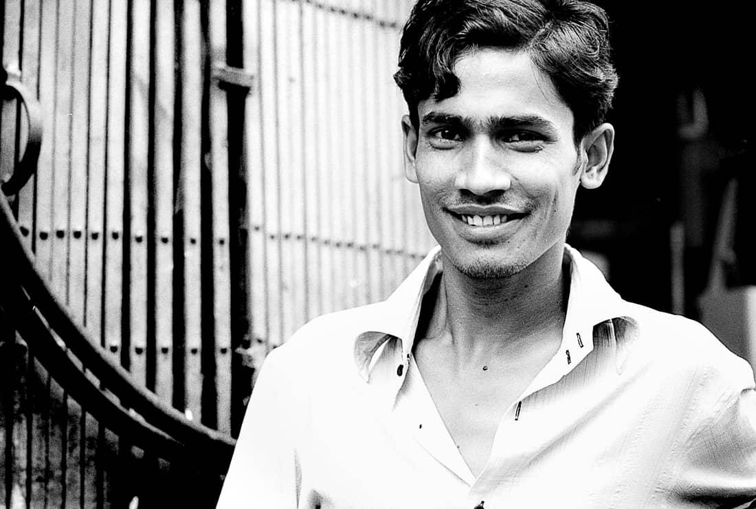 Man with a cheerful smile
