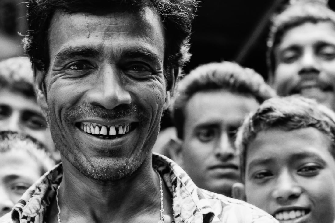 Man smiling