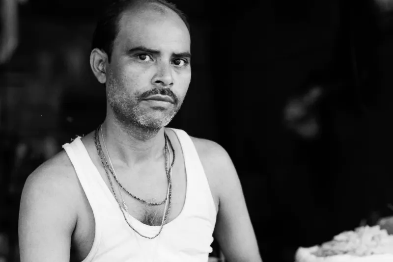 Man wearing a tank top