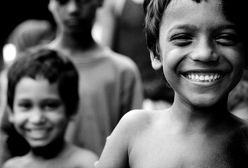 Boy smiling