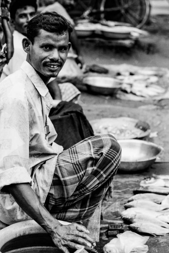 Fishmonger doing business by wayside