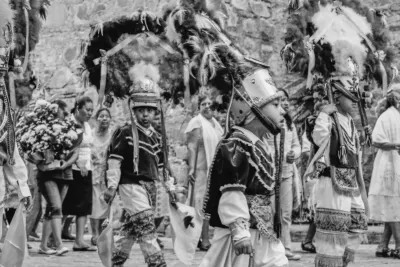 Boys in traditional costume