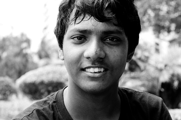 Face of youngster