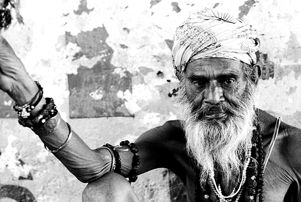 Long Beard And Many Bracelets (India)