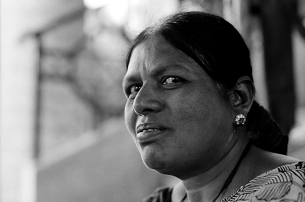 Face Of A Woman Wearing Earrings (India)