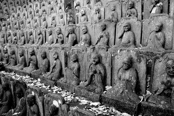 Statues Of Buddha In Daien-ji (Tokyo)