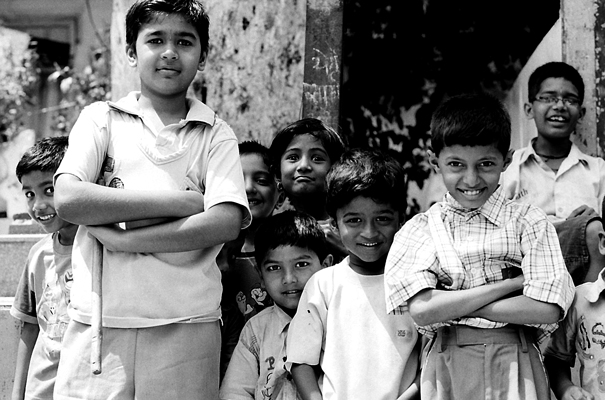 Many Kids Stood In Front Of Me (India)