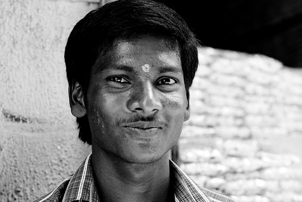 Bashful Young Man With A Bindi (India)