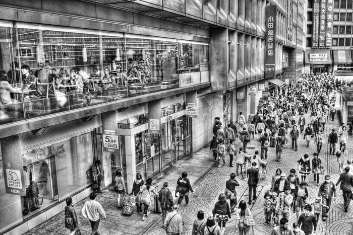 Pedestrians in Shinjuku