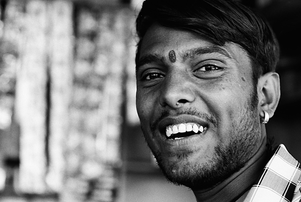 Laughing Man With A Bindi (India)