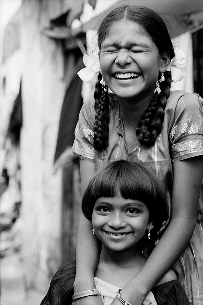Girl With Bobbed Hair And Girl With Braid (India)