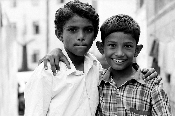 Two Boys Joining Shoulders (India)