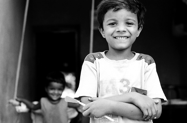 Bashful Boy With Folded Arms (India)