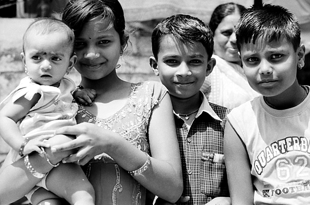 Kids And A Mother (India)