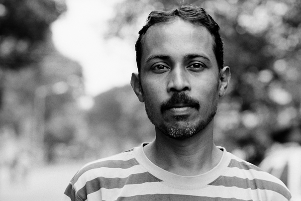Mustache And Horizontal-striped Shirt (India)