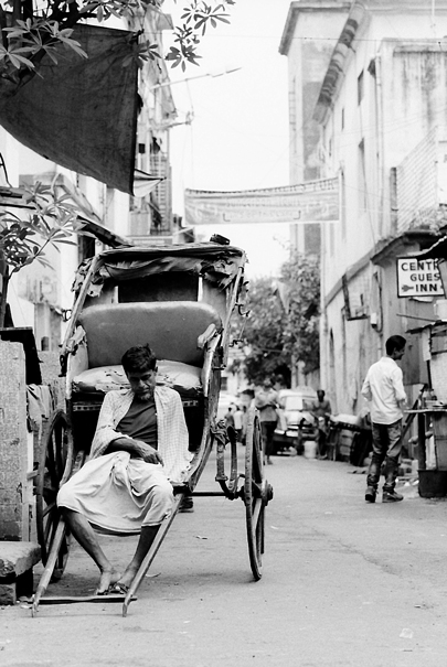 Rickshaw Wallah Filled With A Feeling Of Weariness (India)