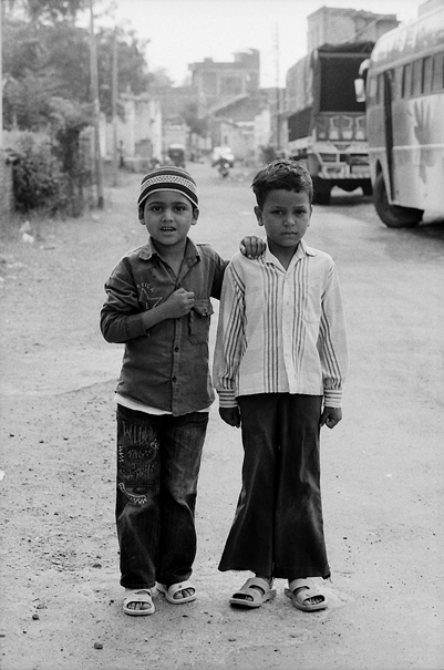 Two Boys With A Strained Look (India)