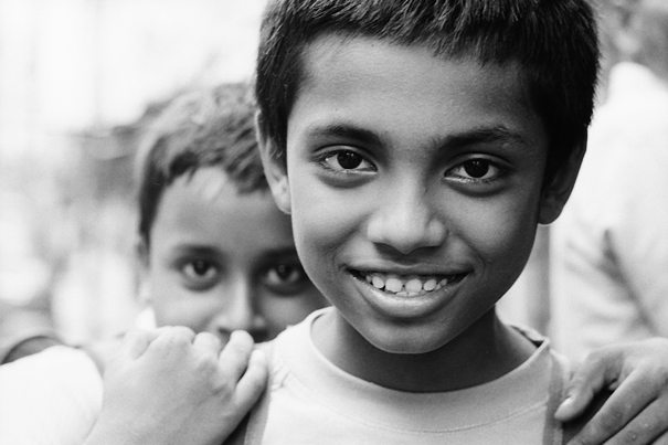 Smiling Boy And Scared Boy (India)
