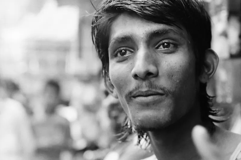 Man looking into the distance