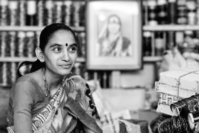 Woman wearing saree