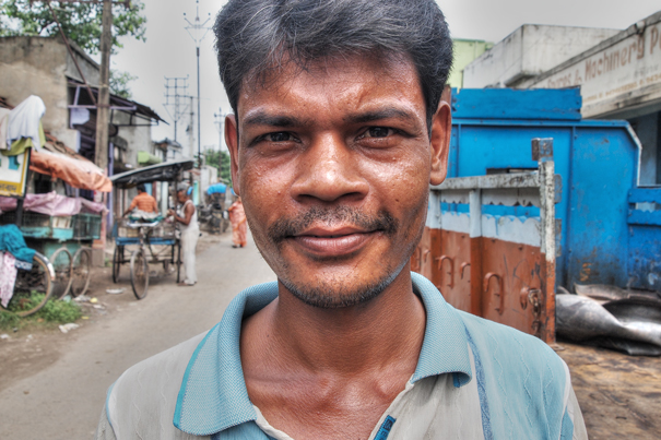 Man With A Placed Face (India)