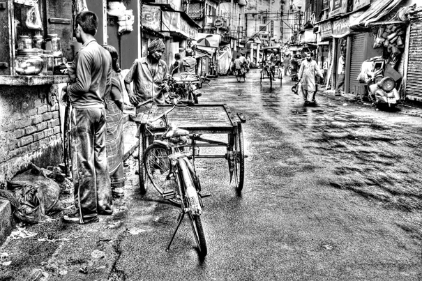 Sprinkling Of People In The Street (India)