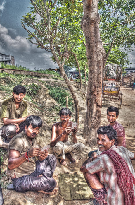 Men playing cards