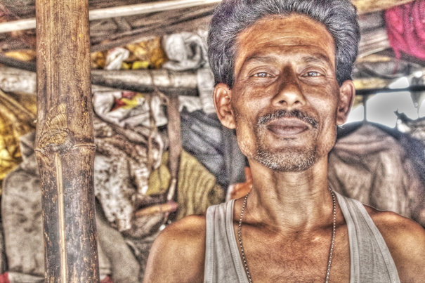 Hollowed-out Cheek With Stubble (India)