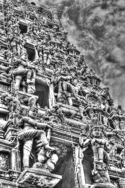 Hindu Deities On The Roof (Sri Lanka)
