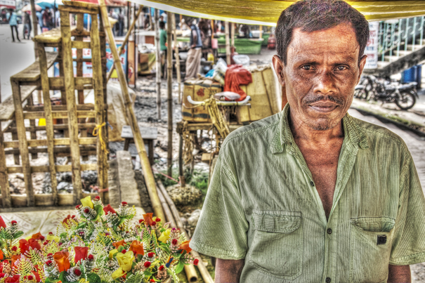 Man In A Flower Shop (India)