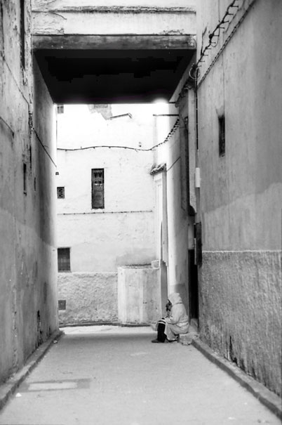 Figure In The Narrow Alley (Morocco)