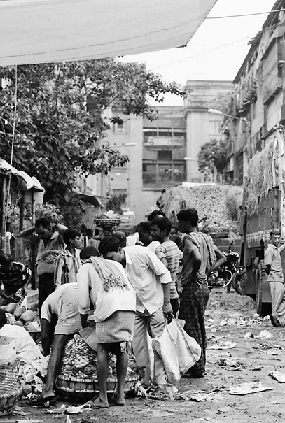 Crowd Of People In Alley (India)