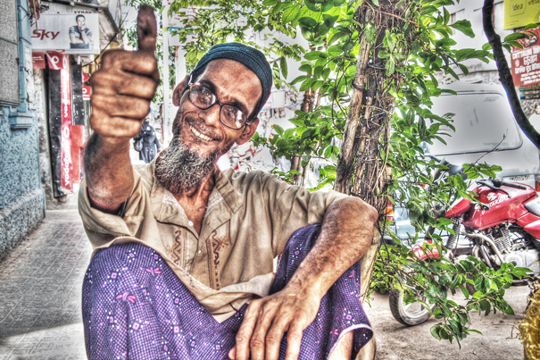 Glasses, Beard And Thumb (India)