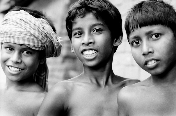 Three Boys Who Were Stripped To Their Waist (India)