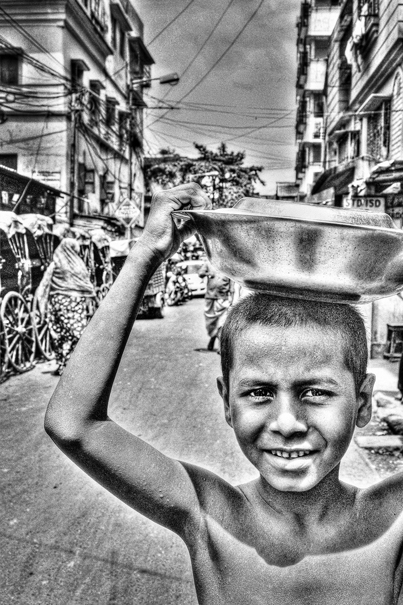 Metal Tray On The Head (India)