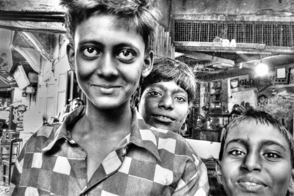 Three Boys Hanging Out (India)