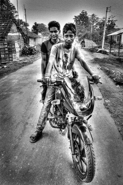 Two Men On A Motorbike (India)