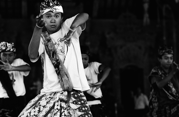 Boy Opened Eyes Wide And Posed (Indonesia)